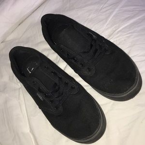 Completely black vans